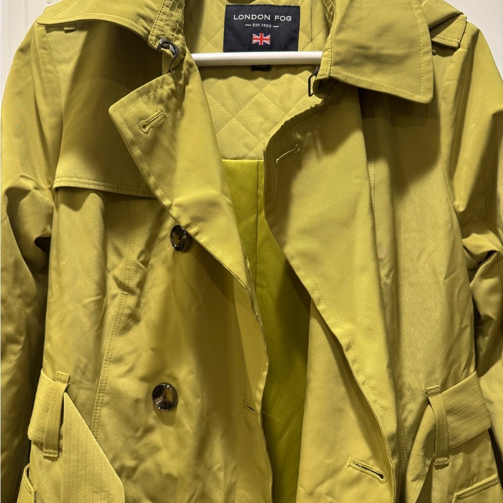 NWOT London Fog Women's Green Trench Coat